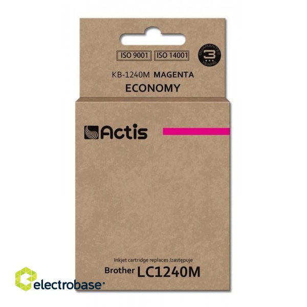 Actis KB-1240M ink for Brother printer; Brother LC1240M/LC1220M replacement; Standard; 19 ml; magenta.