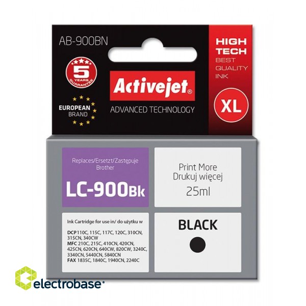 Activejet AB-900BN Ink (replacement for Brother LC900Bk; Supreme; 25 ml; black)