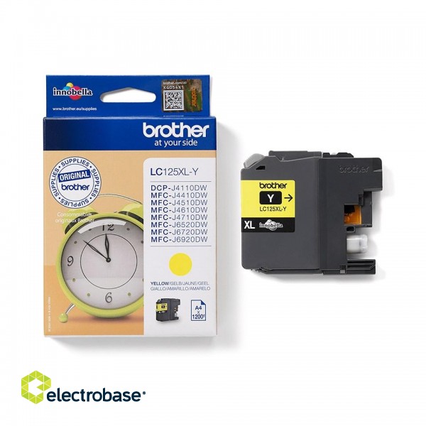 Brother LC-125XLY ink cartridge 1 pc(s) Original Yellow image 2
