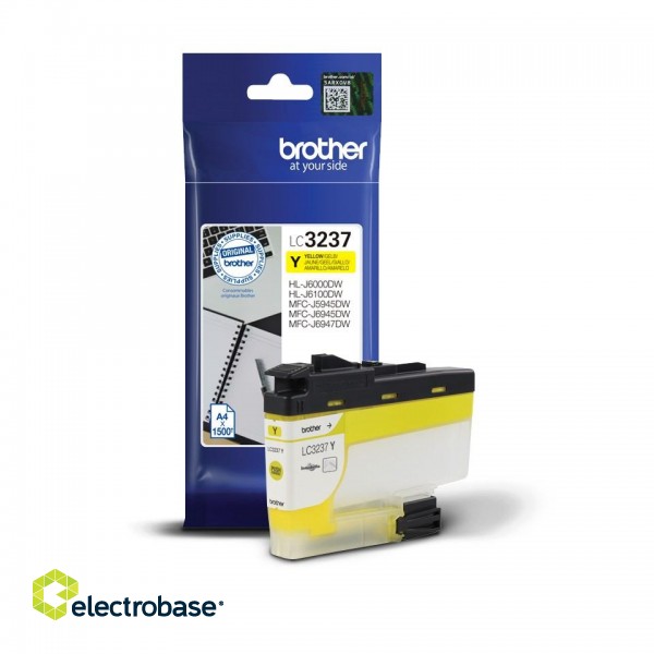 Brother LC-3237Y ink cartridge 1 pc(s) Original Standard Yield Yellow paveikslėlis 3