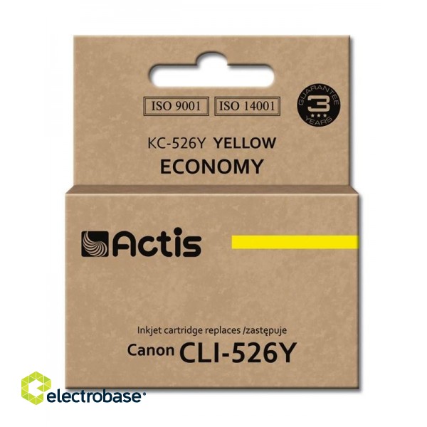 Actis KC-526Y Ink Cartridge (replacement for Canon CLI-526Y; Standard; 10 ml; yellow)