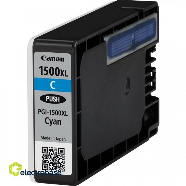 Canon PGI-1500XL High Yield Cyan Ink Cartridge paveikslėlis 1