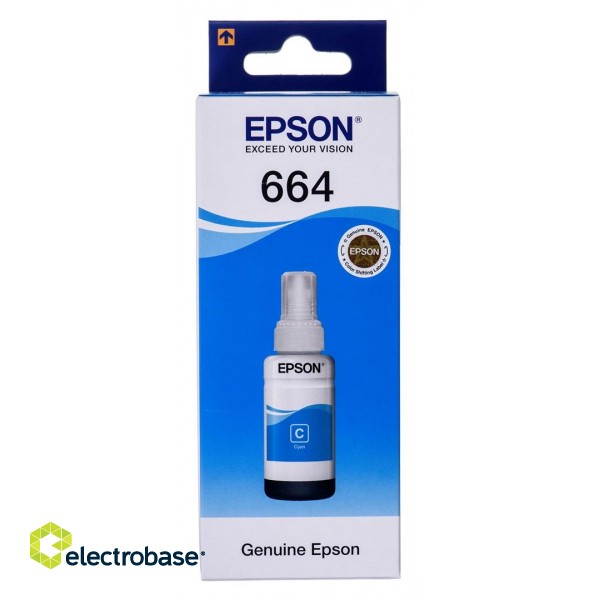 Epson T6642 Cyan ink bottle 70ml image 1