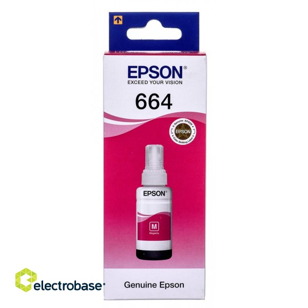 Epson T6643 Magenta ink bottle 70ml image 2