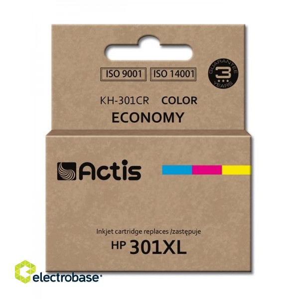 Actis KH-301CR ink (replacement for HP 301XL CH564EE; Standard; 21 ml; color)