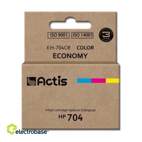 Actis KH-704CR ink (replacement for HP 704 CN693AE; Standard; 9 ml; color)