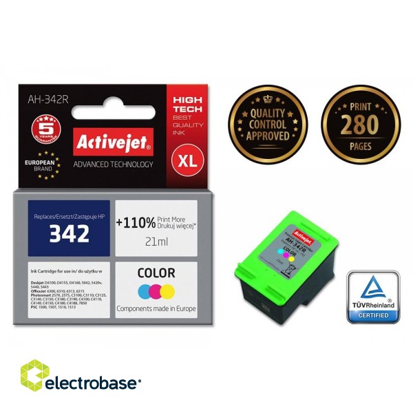Activejet AH-342R Ink cartridge (replacement for HP 342 C9361EE; Premium; 21 ml; color) image 2