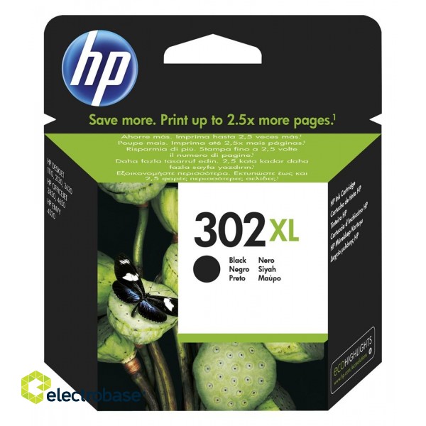 HP 302XL High Yield Black Original Ink Cartridge image 1