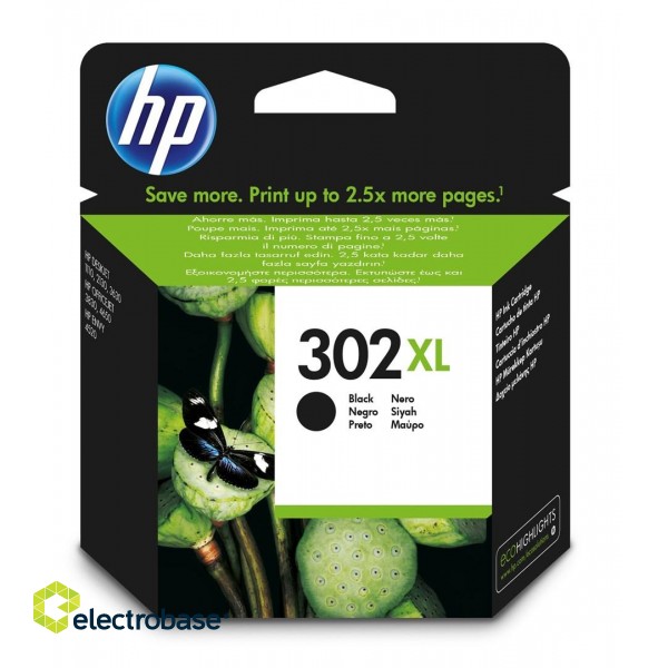 HP 302XL High Yield Black Original Ink Cartridge image 2