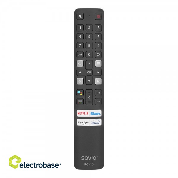 SAVIO RC-15 universal remote control/replacement for TCL , SMART TV фото 1