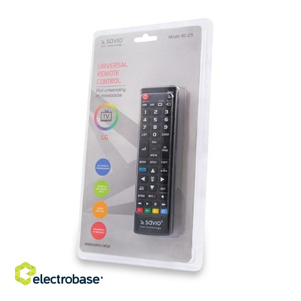 Savio SAVIO Universal remote controller/replacement for SAMSUNG TV RC-07 IR Wireless TV paveikslėlis 1