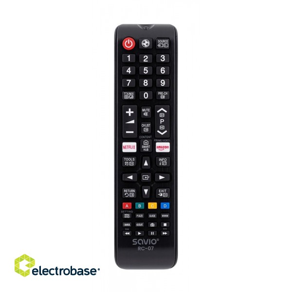 Savio SAVIO Universal remote controller/replacement for SAMSUNG TV RC-07 IR Wireless TV фото 2