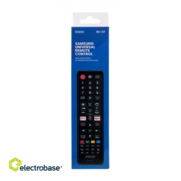 Savio SAVIO Universal remote controller/replacement for SAMSUNG TV RC-07 IR Wireless TV фото 4