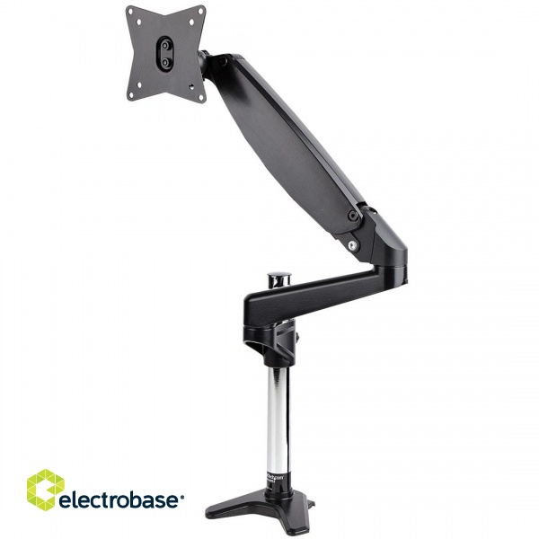 StarTech.com Desk Mount Monitor Arm for Single VESA Display up to 32" or 49" Ultrawide 8kg/17.6lb - Full Motion Articulating & Height Adjustable - C-Clamp, Grommet - Single Monitor Arm