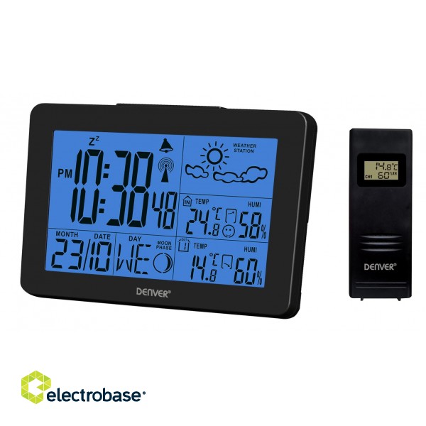 Denver WS-530 weather station with outdoor sensor black