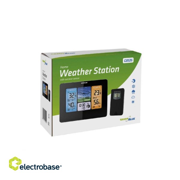 Greenblue GB526 digital weather station Black Battery фото 4