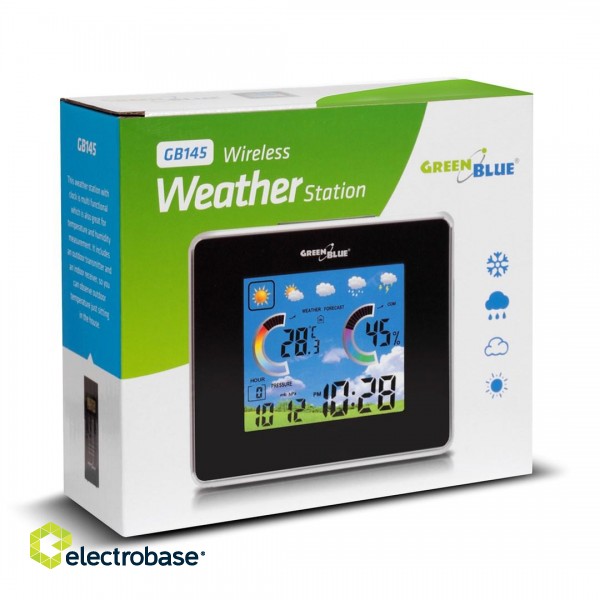 Wireless Weather Station with External Sensor and Color Display GB 145 фото 2