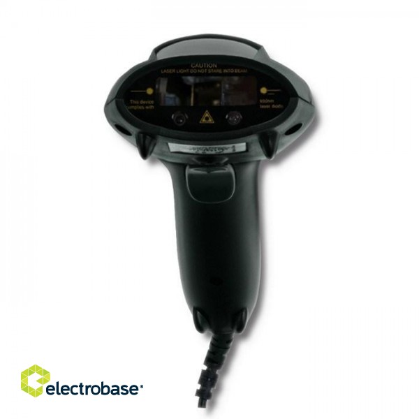 Qoltec 1D Laser Barcode Reader with Stand image 3
