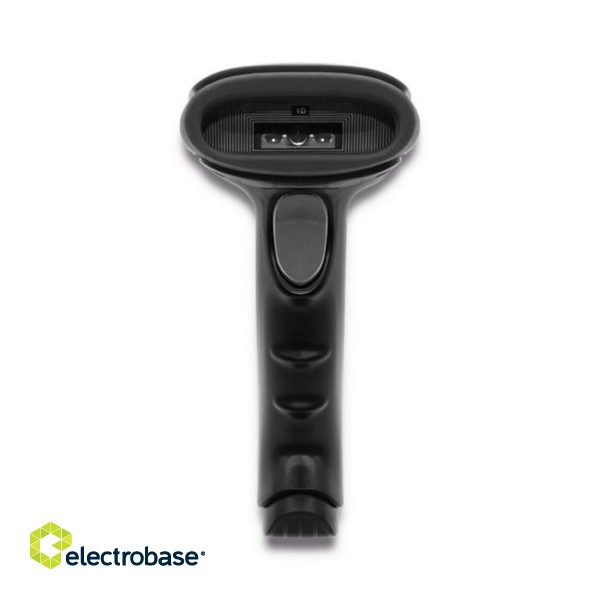 Qoltec 50866 Laser barcode reader 1D | CCD | USB | Black image 7