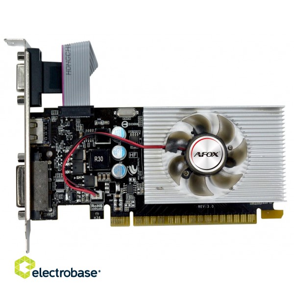 Graphics Card AFOX GeForce GT220 1GB DDR3 AF220-1024D3L2 paveikslėlis 1