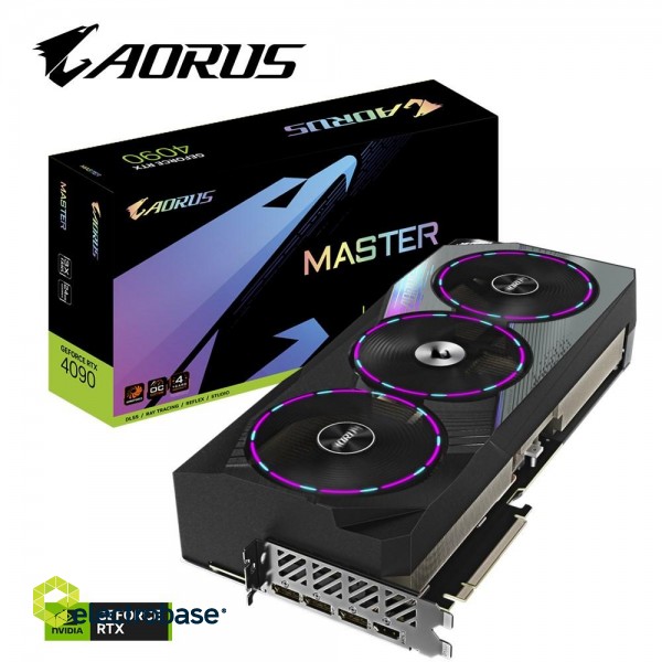 Gigabyte AORUS GeForce RTX 4090 MASTER 24G NVIDIA 24 GB GDDR6X paveikslėlis 9