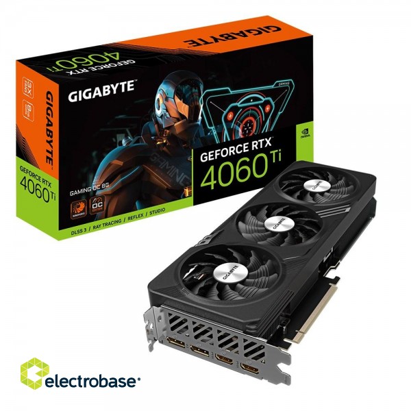 Gigabyte GeForce RTX­­ 4060 Ti GAMING OC 8G NVIDIA GeForce RTX 4060 Ti 8 GB GDDR6 DLSS 3 image 1