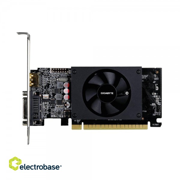 Gigabyte | Low Profile | NVIDIA | 2 GB | GeForce GT 710 | GDDR5 | Cooling type Active | HDMI ports quantity 1 | PCI Express 2.0 | Memory clock speed 5010 MHz | Processor frequency 954 MHz image 4