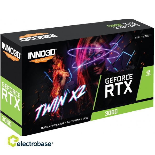 Inno3D GeForce RTX 3060 Twin X2 NVIDIA 8 GB GDDR6 фото 2