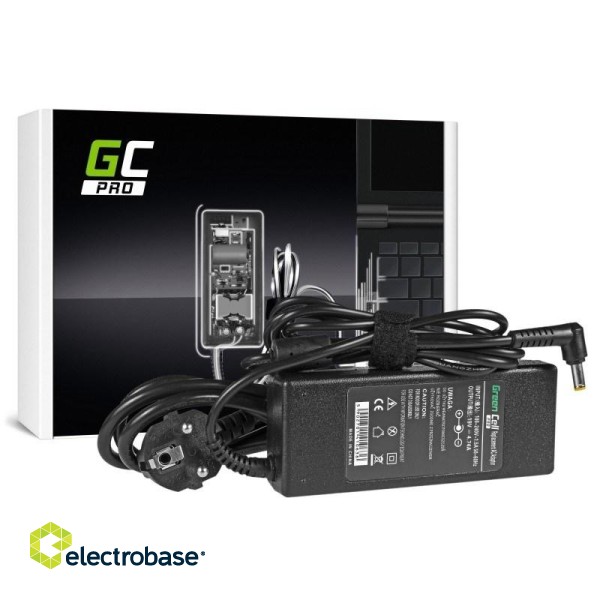 Green Cell AD02P power adapter/inverter Indoor 90 W Black фото 1