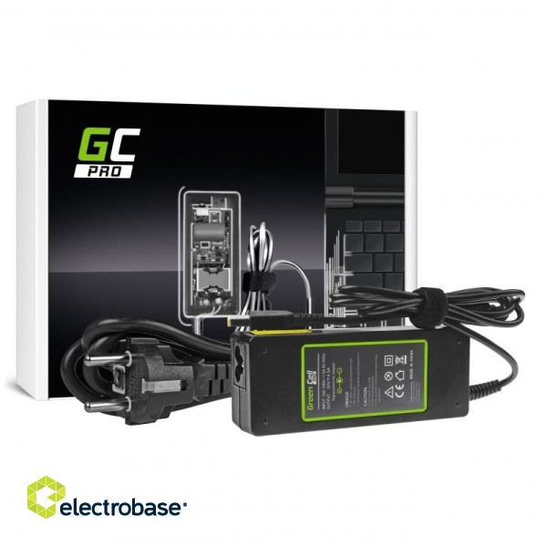 Green Cell AD39AP power adapter/inverter Indoor 90 W Black paveikslėlis 1