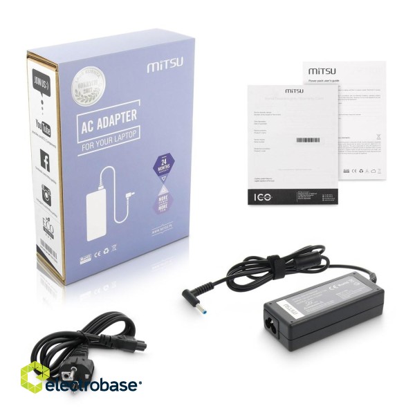 mitsu notebook charger/charger ZM/HP195333P 19,5v 3,33a (4,5x3,0 pin) - hp 65W paveikslėlis 1