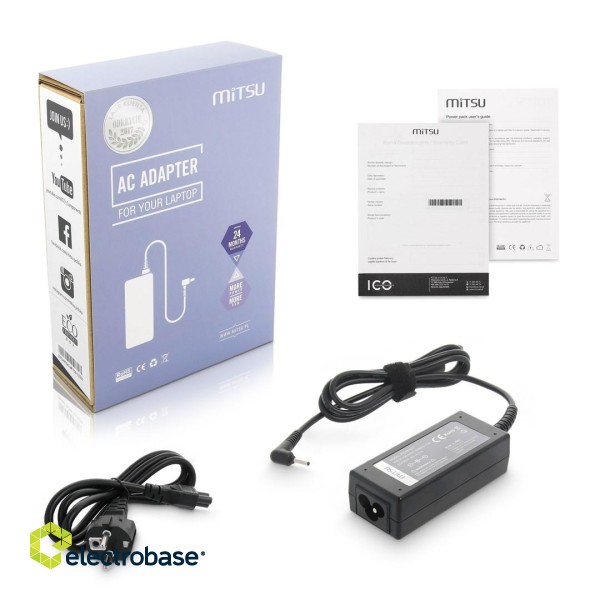 Mitsu ZM/AS19342E 19v 3.42A (4.0x1.35) charger / power adapter - ASUS 65W image 1