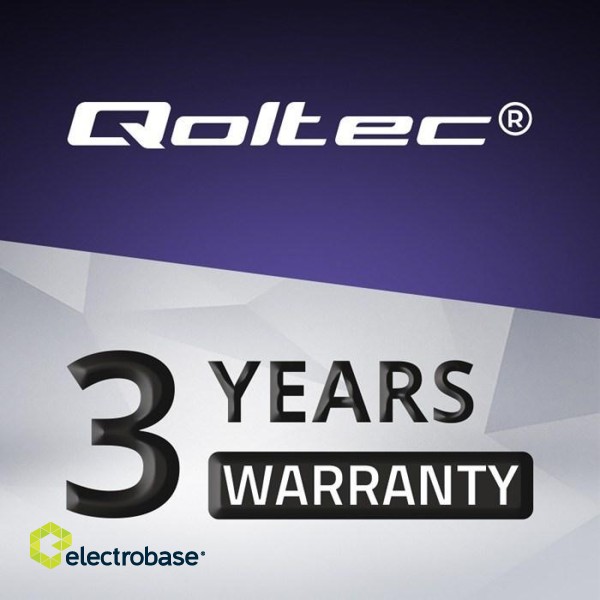 Qoltec 51025 power adapter/inverter Indoor Black image 1