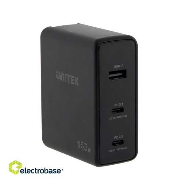 UNITEK P1115A mobile device charger Black paveikslėlis 9