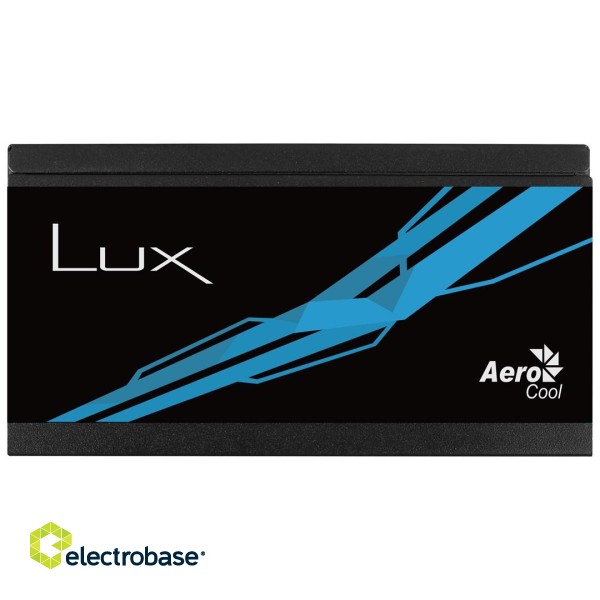 Aerocool LUX 550W power supply unit 20+4 pin ATX ATX Black paveikslėlis 2