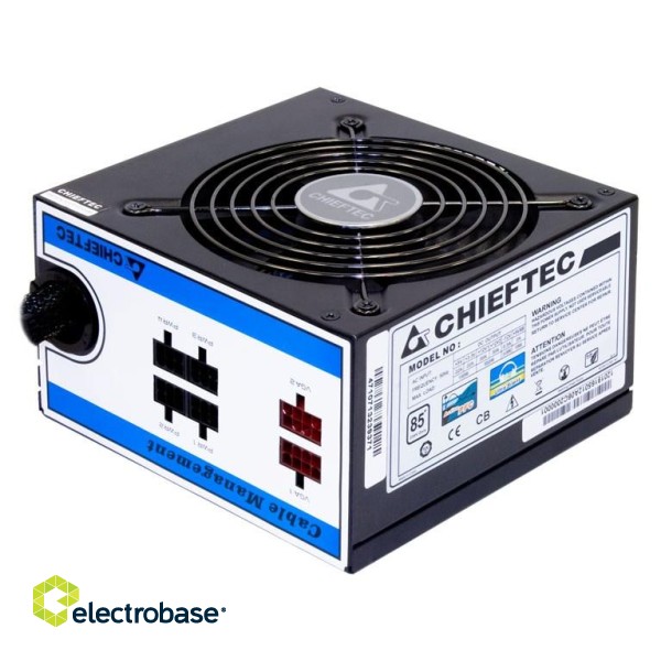 Chieftec CTG-650C power supply unit 650 W 24-pin ATX ATX Black paveikslėlis 1