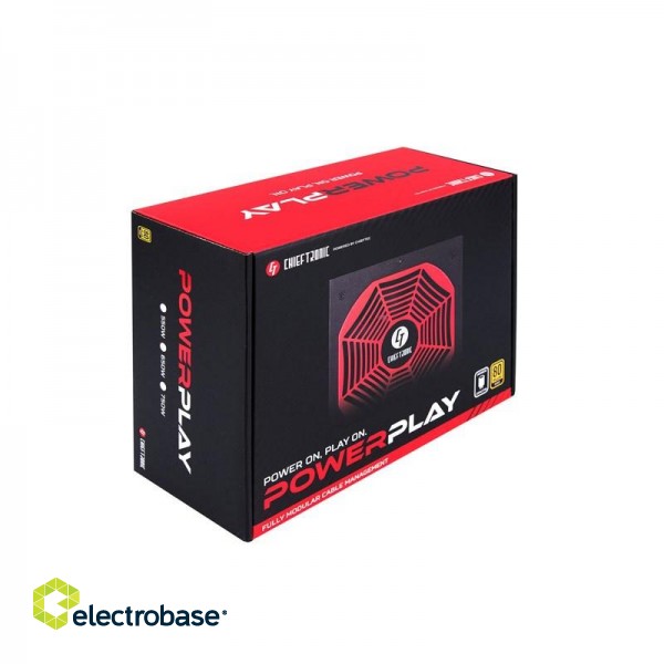 Chieftec PowerPlay power supply unit 550 W 20+4 pin ATX PS/2 Black, Red image 8