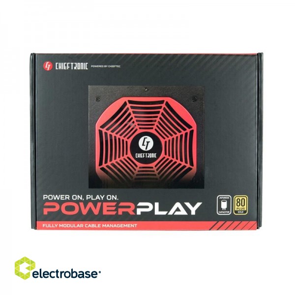 Chieftec PowerPlay power supply unit 550 W 20+4 pin ATX PS/2 Black, Red paveikslėlis 9