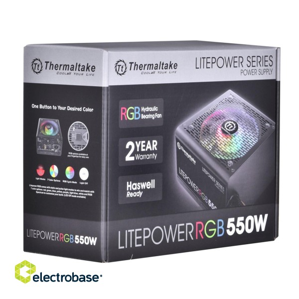 Computer power supply THERMALTAKE LITEPOWER RGB 550W, 24-pin image 3