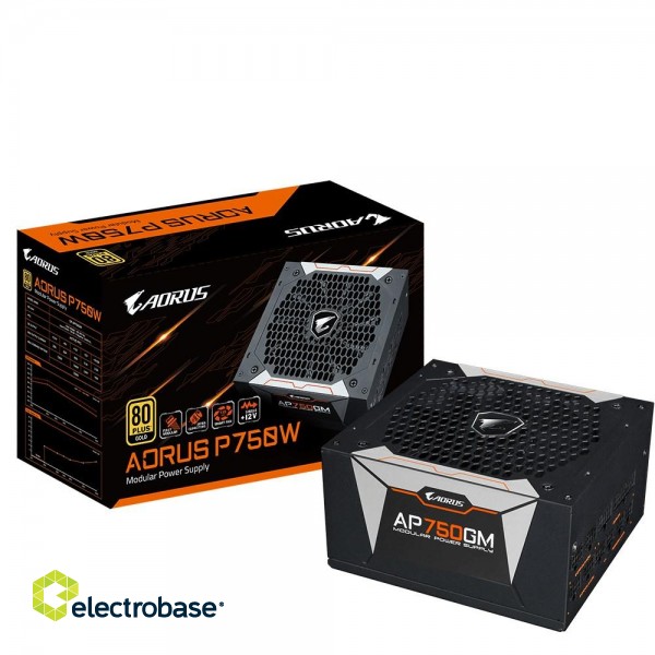 Gigabyte GP-AP750GM power supply unit 750 W 20+4 pin ATX ATX Black image 2