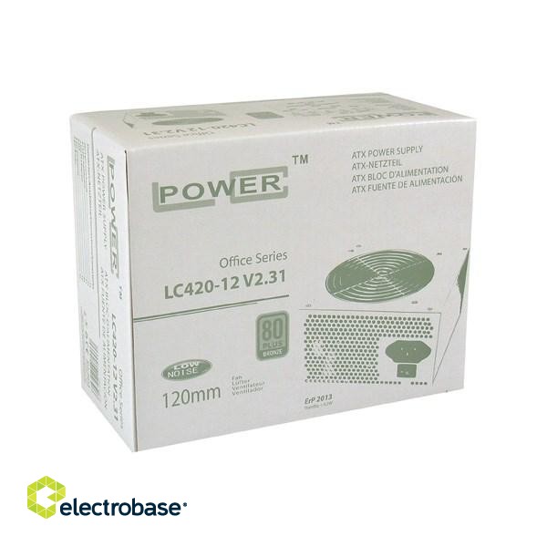 LC-Power LC420-12 V2.31 power supply unit 350 W 20+4 pin ATX ATX Grey paveikslėlis 2
