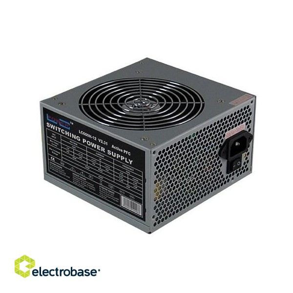 LC-Power LC600H-12 V2.31 power supply unit 600 W ATX Black paveikslėlis 1