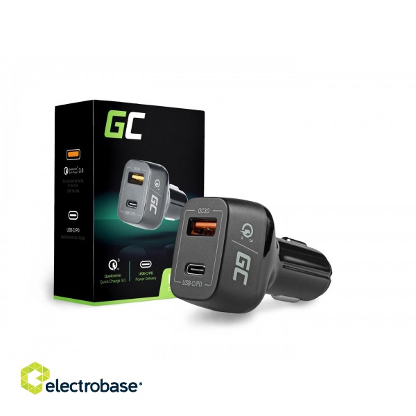 Green Cell CAD33 mobile device charger Black Indoor фото 1