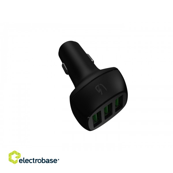 Green Cell CADGC01 PoweRide Car charger 54W 3x USB 18W Ultra Charge image 3