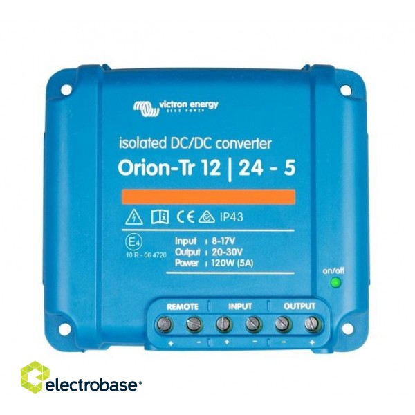 Victron Energy Orion-Tr 12/24-5A 120 W automotive inverter (ORI122410110) фото 2