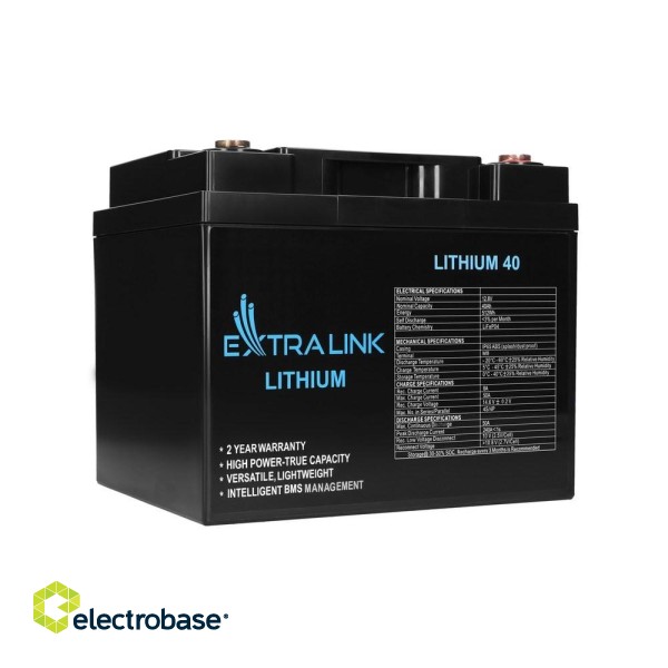 Extralink EX.30431 industrial rechargeable battery Lithium Iron Phosphate (LiFePO4) 40000 mAh 12.8 V image 1