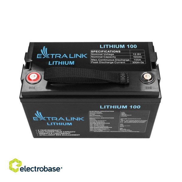 Extralink EX.30455 industrial rechargeable battery Lithium Iron Phosphate (LiFePO4) 100000 mAh 12.8 V image 4