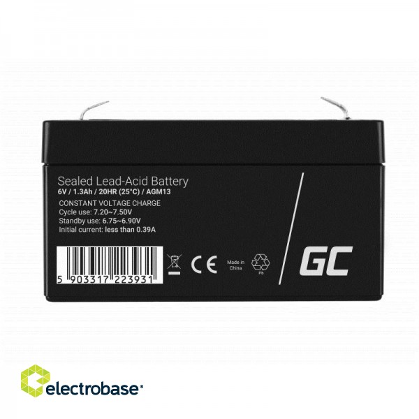 Green Cell AGM13 UPS battery Sealed Lead Acid (VRLA) 6 V 1.3 Ah paveikslėlis 2