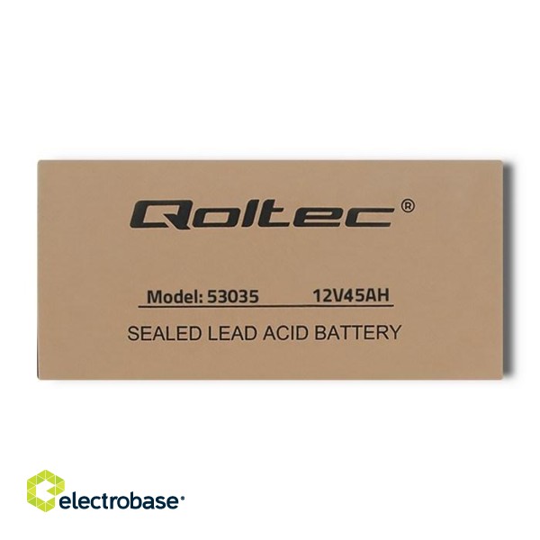 Qoltec 53035 AGM battery | 12V | 45Ah | max 540A image 7
