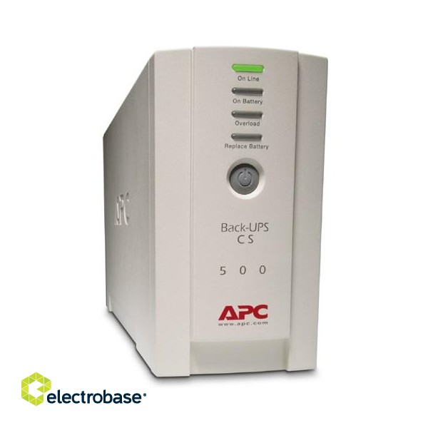 APC Back-UPS uninterruptible power supply (UPS) Standby (Offline) 0.5 kVA 300 W 4 AC outlet(s) image 2